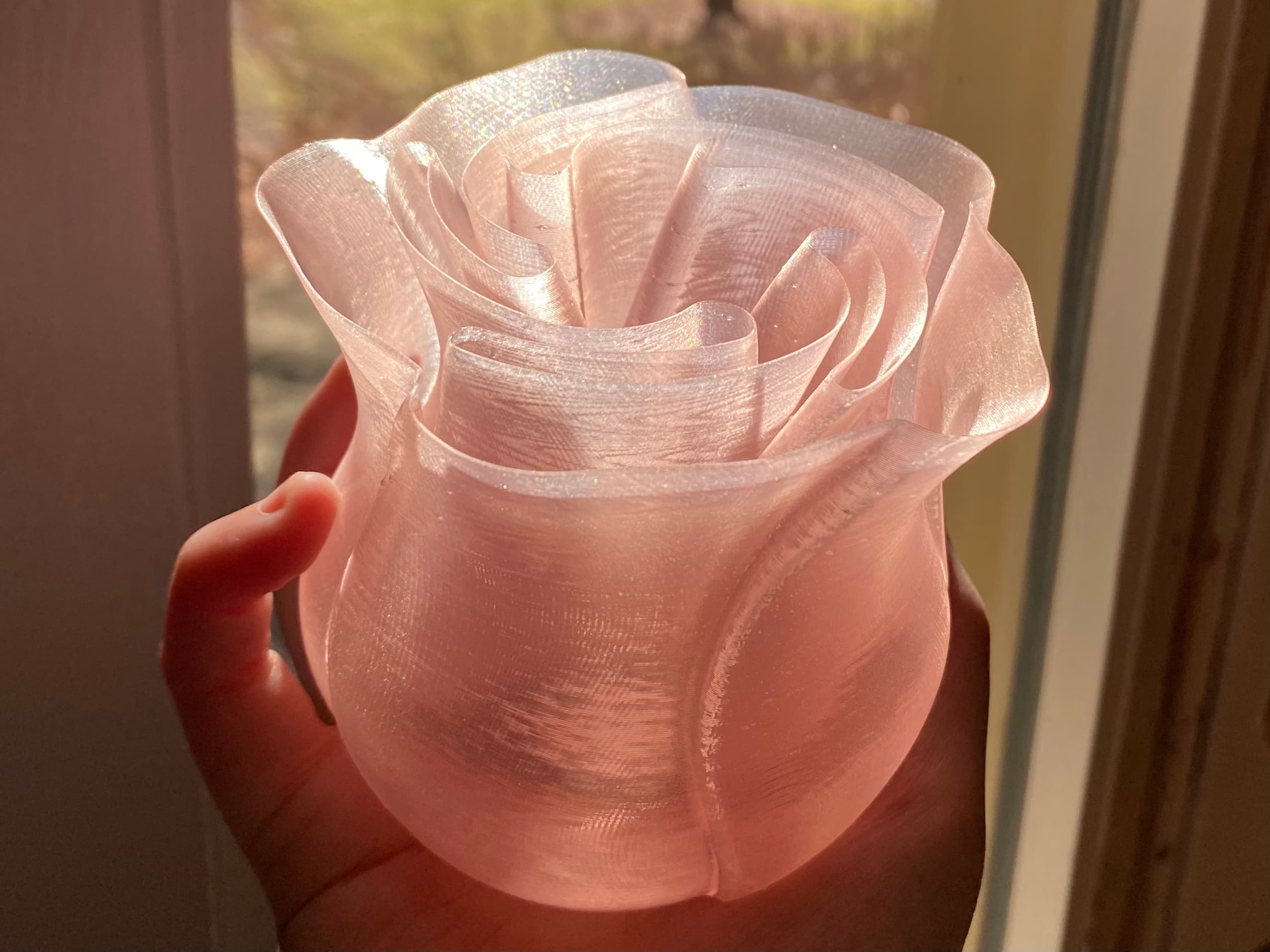 Spiral Rose Vase