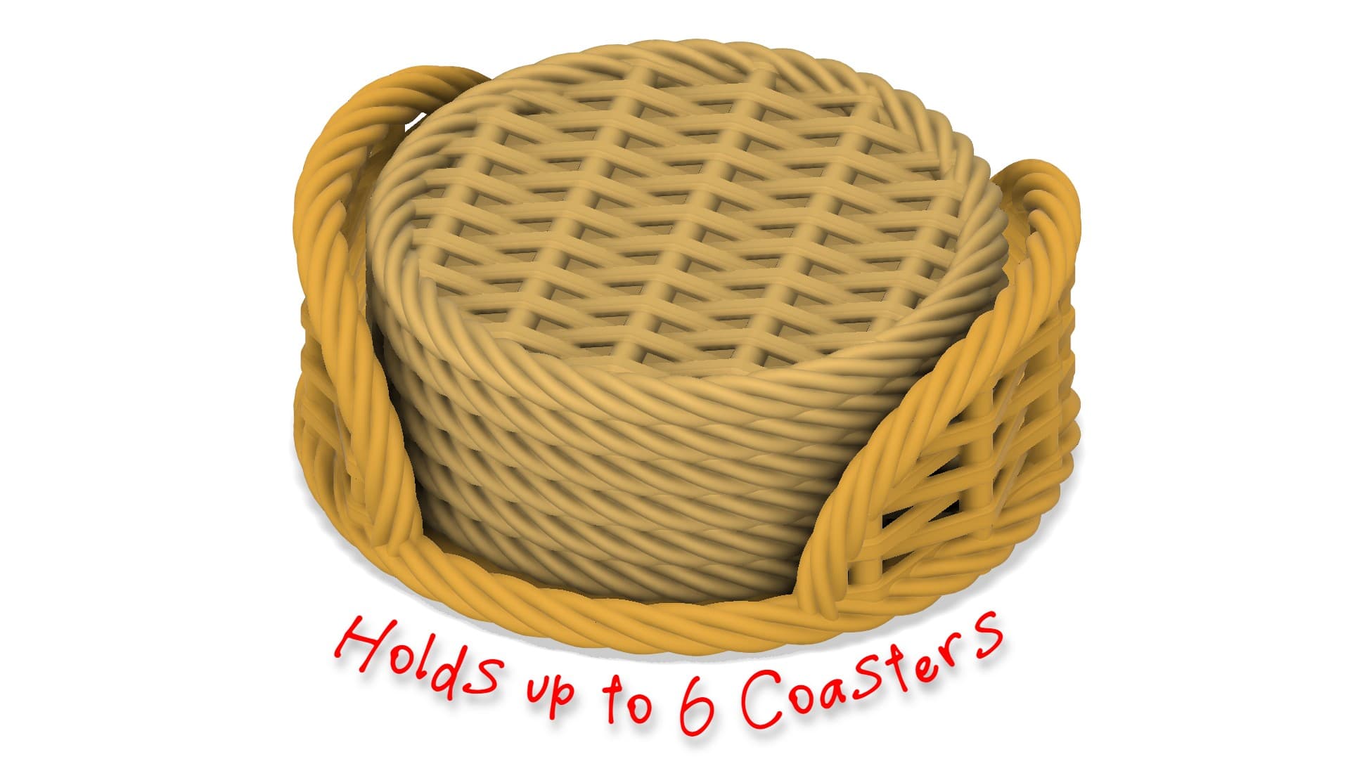 Woven Coasters — Set of 4
